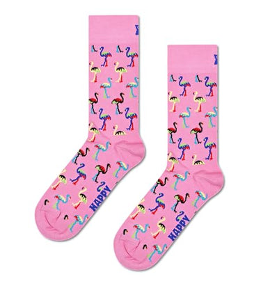 Happy Socks Unisex Flamingo Sock, Blau-rot-gelb, 36-40 EU im Sale